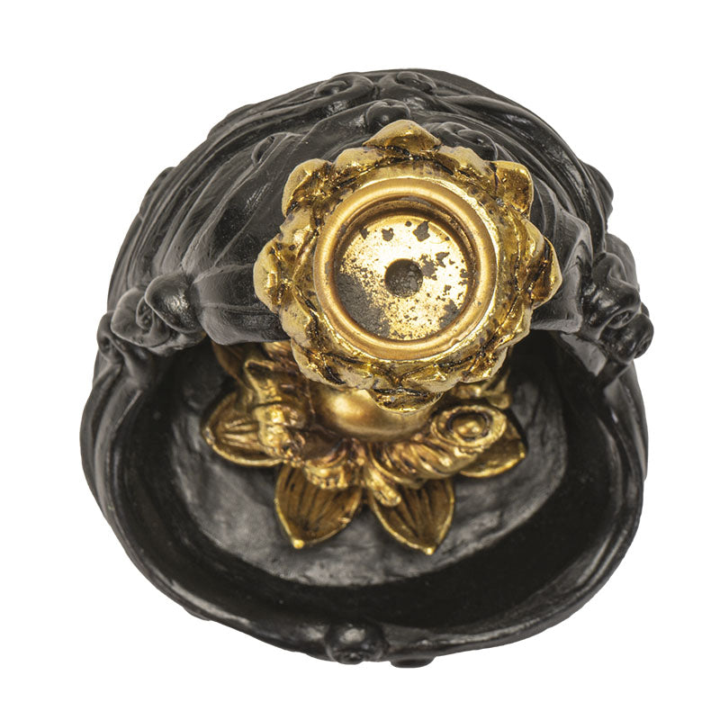 Golden Buddha Backflow Incense Burner 4 Inches