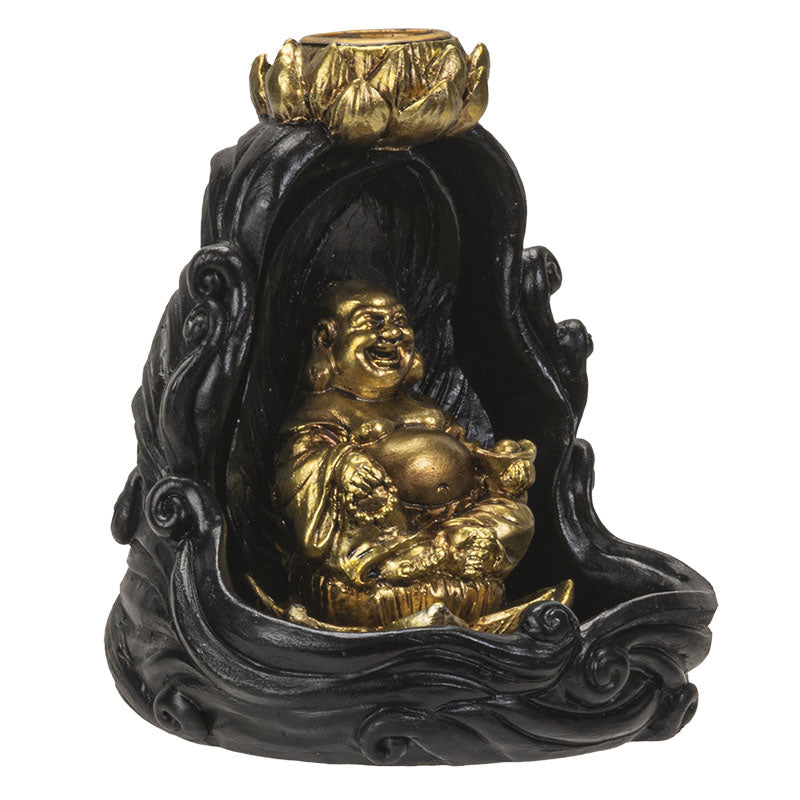 Golden Buddha Backflow Incense Burner 4 Inches
