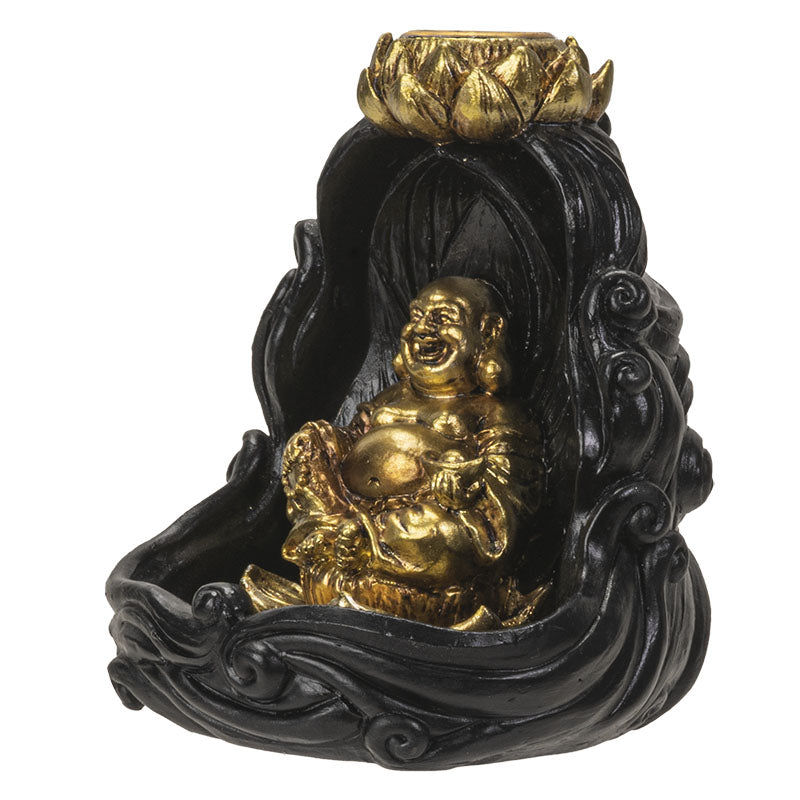 Golden Buddha Backflow Incense Burner 4 Inches