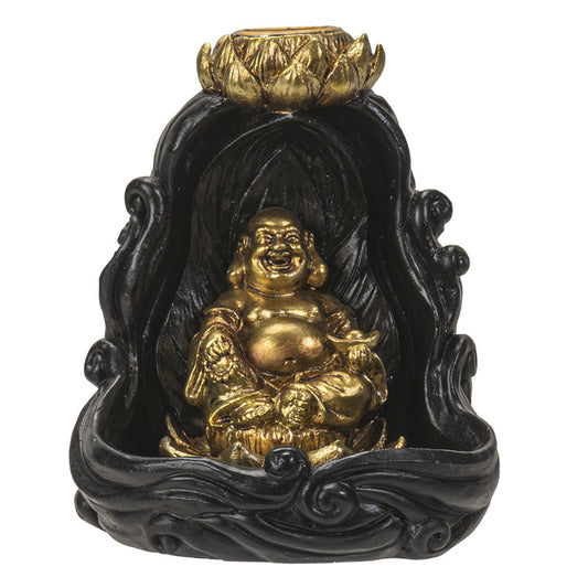 Golden Buddha Backflow Incense Burner 4 Inches