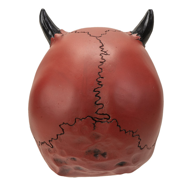 Crimson Demon Skull - Red Devil Horned