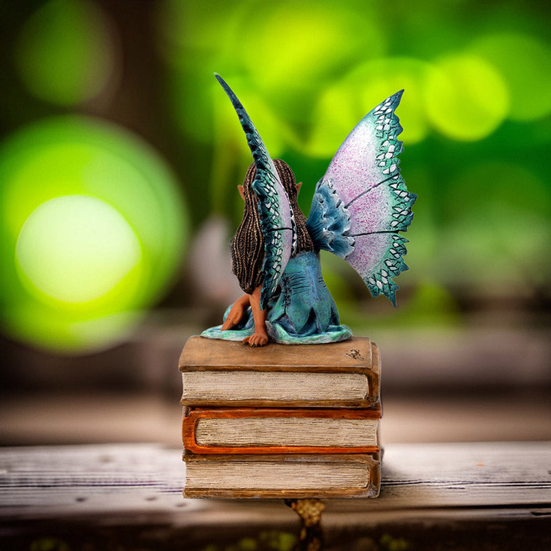 Purple Winged Book Fairy on Books by Amy Brown