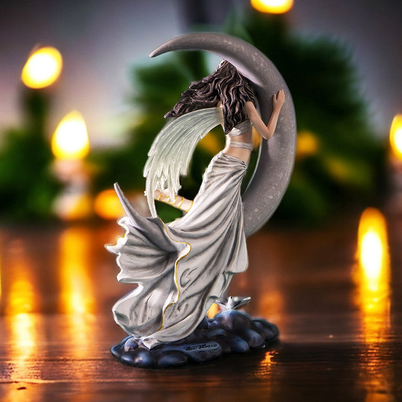 Moon Lullaby Fairy on Crescent Moon by Nene Thomas