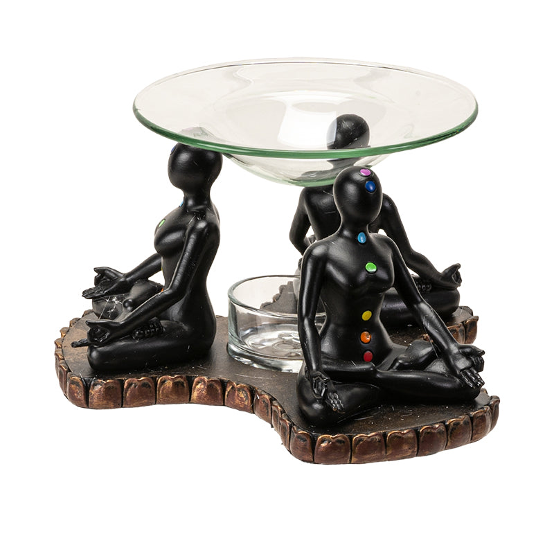 Chakra Meditation Oil Burner Tealight Holder