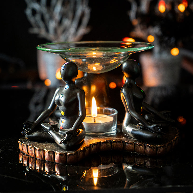 Chakra Meditation Oil Burner Tealight Holder