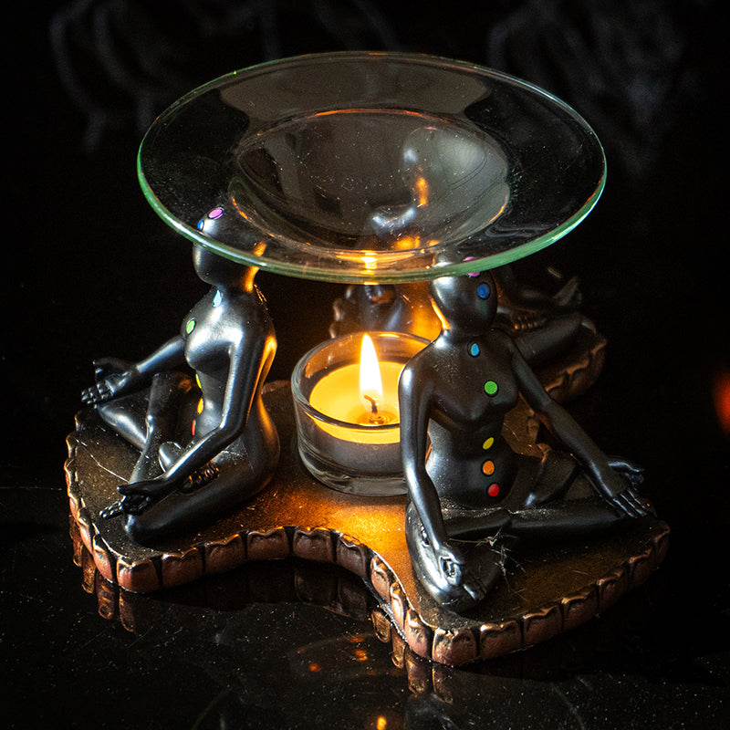 Chakra Meditation Oil Burner Tealight Holder