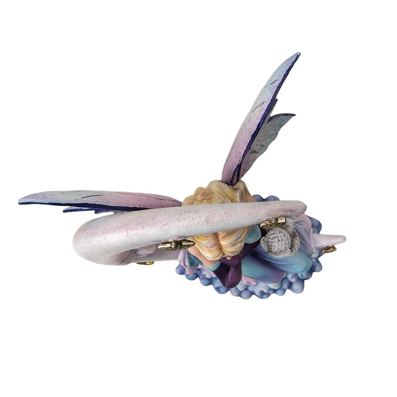 Ethereal Luna Fairy Figurine Spirit of The Moon with Owl