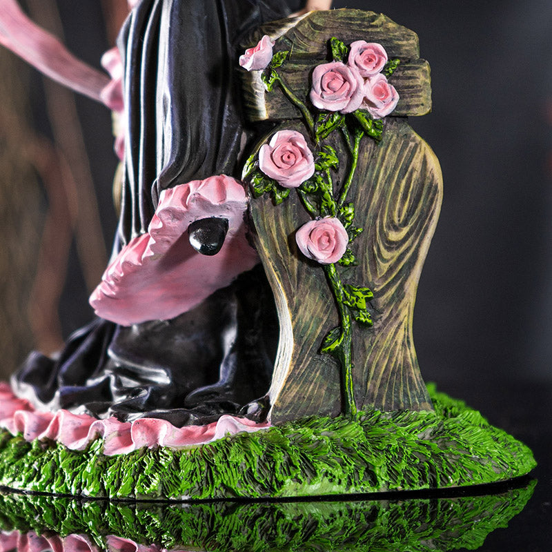 Elegant Sorceress Figurine with Pink Dragon by Anne Stokes