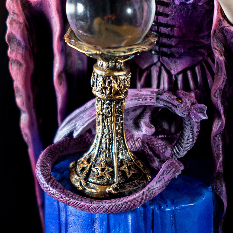 Sorceress, Dragon, and Crystal Ball by Anne Stokes