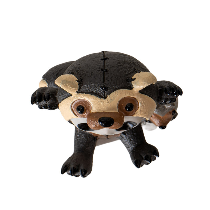 Hugh Furrybones in Raccoon Costume with Tiny Raccoon