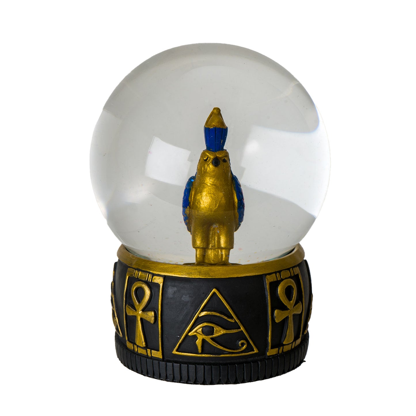 Horus Water Globe with Eye of Ra and Ankh Symbols