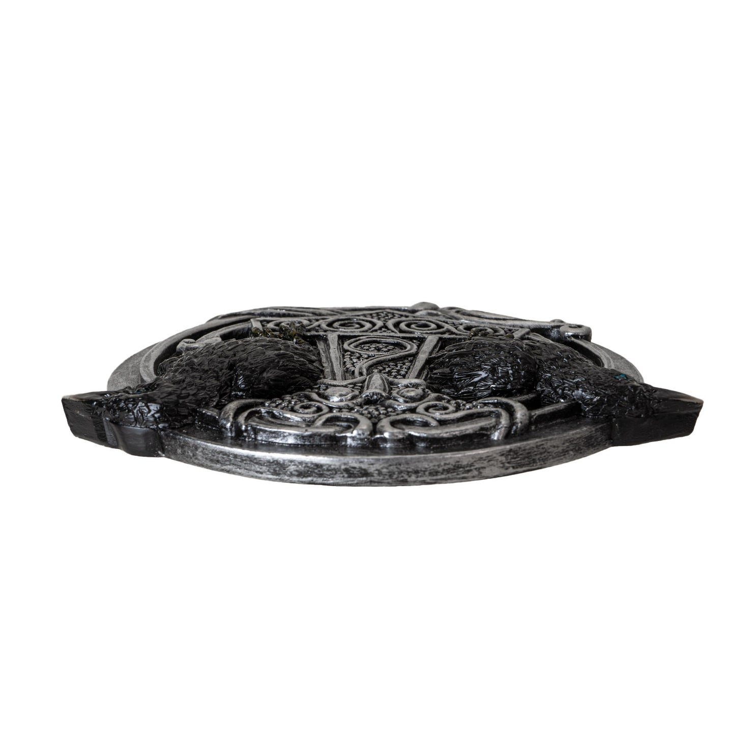Thors Hammer 5.31" Long Incense Burner with Dual Raven Design