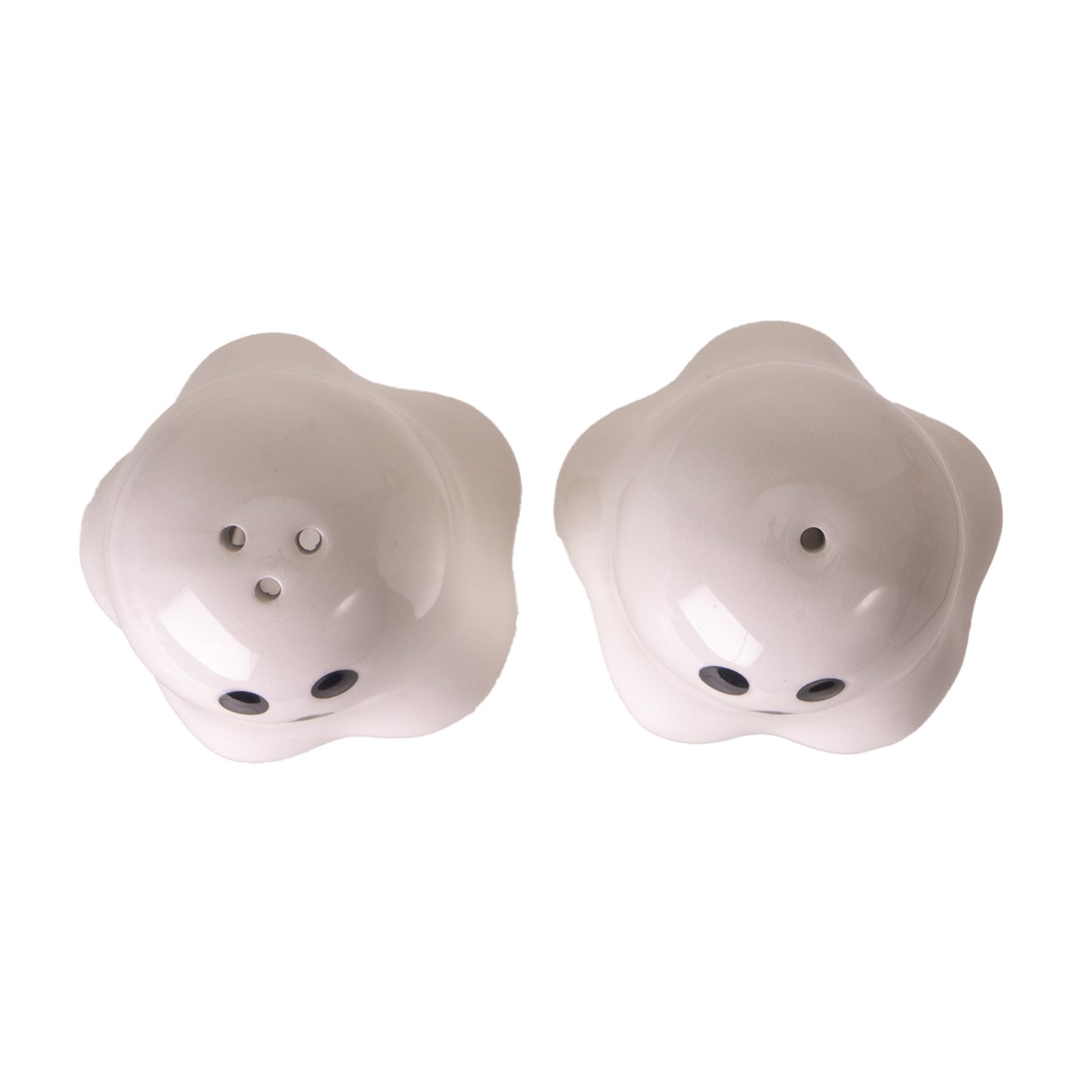Spooky Ghost Salt and Pepper Shakers Cute Magnetic Ceramic