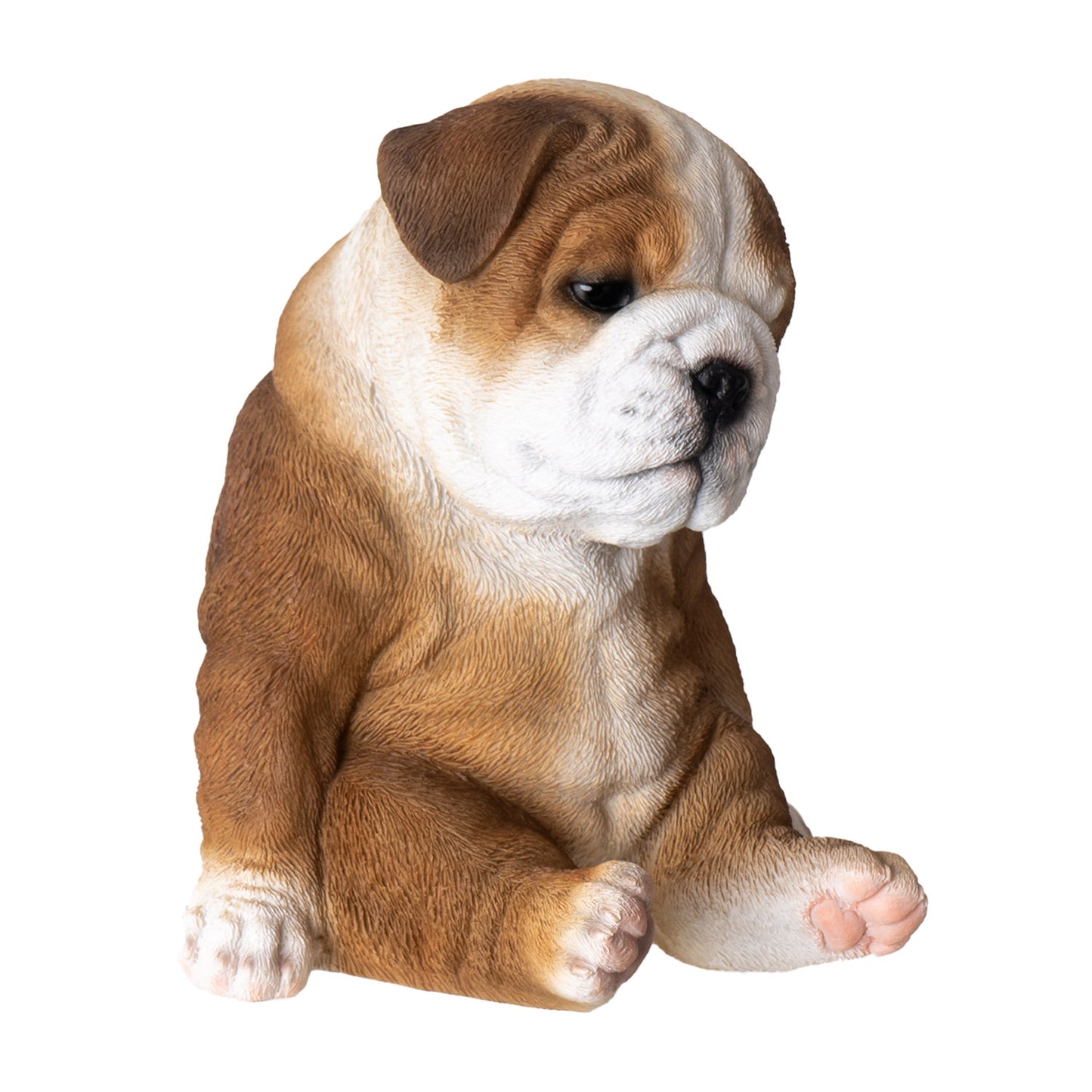 Sitting Bulldog 6" Tall Puppy Figurine Adorable English Bulldog Dog Collectible Decor Gift for Dog Lovers and Unique Home Decor