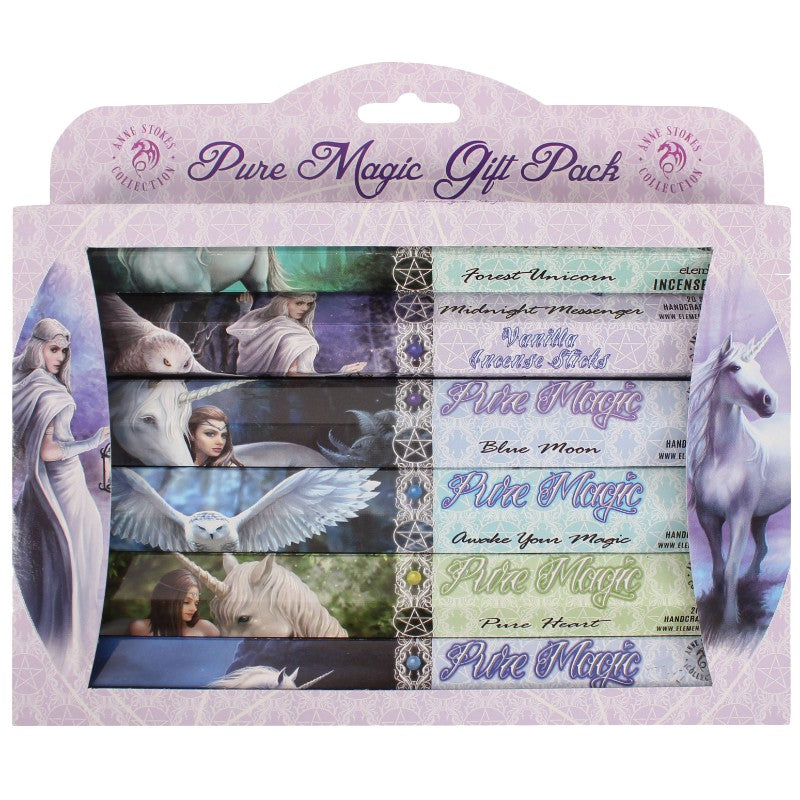 Anne Stokes Pure Magic Aromatic 120 Incense Sticks Gift Pack 6 tubes x 20 sticks