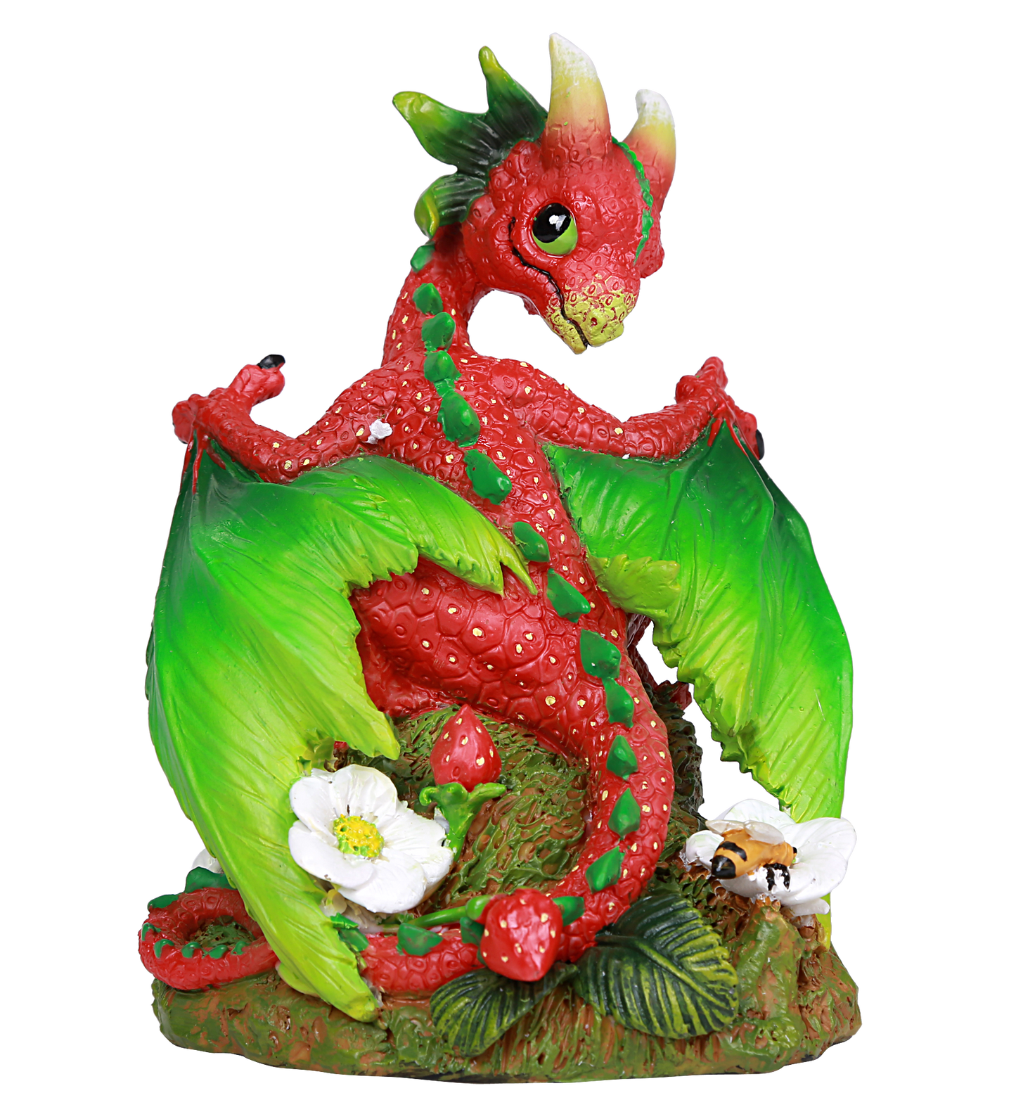 Strawberry Red Dragon Statue by Stanley Morrison Strawberry Vine Seeds