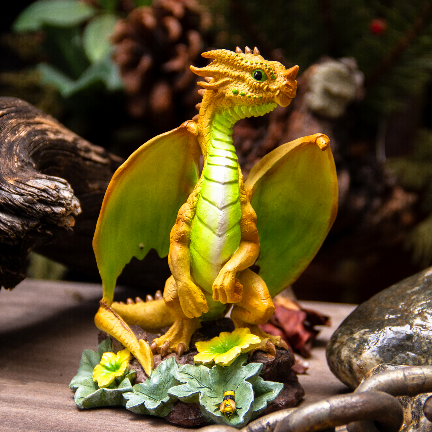 Dragon Fantasy Honeydew Dragon Resin Figurine