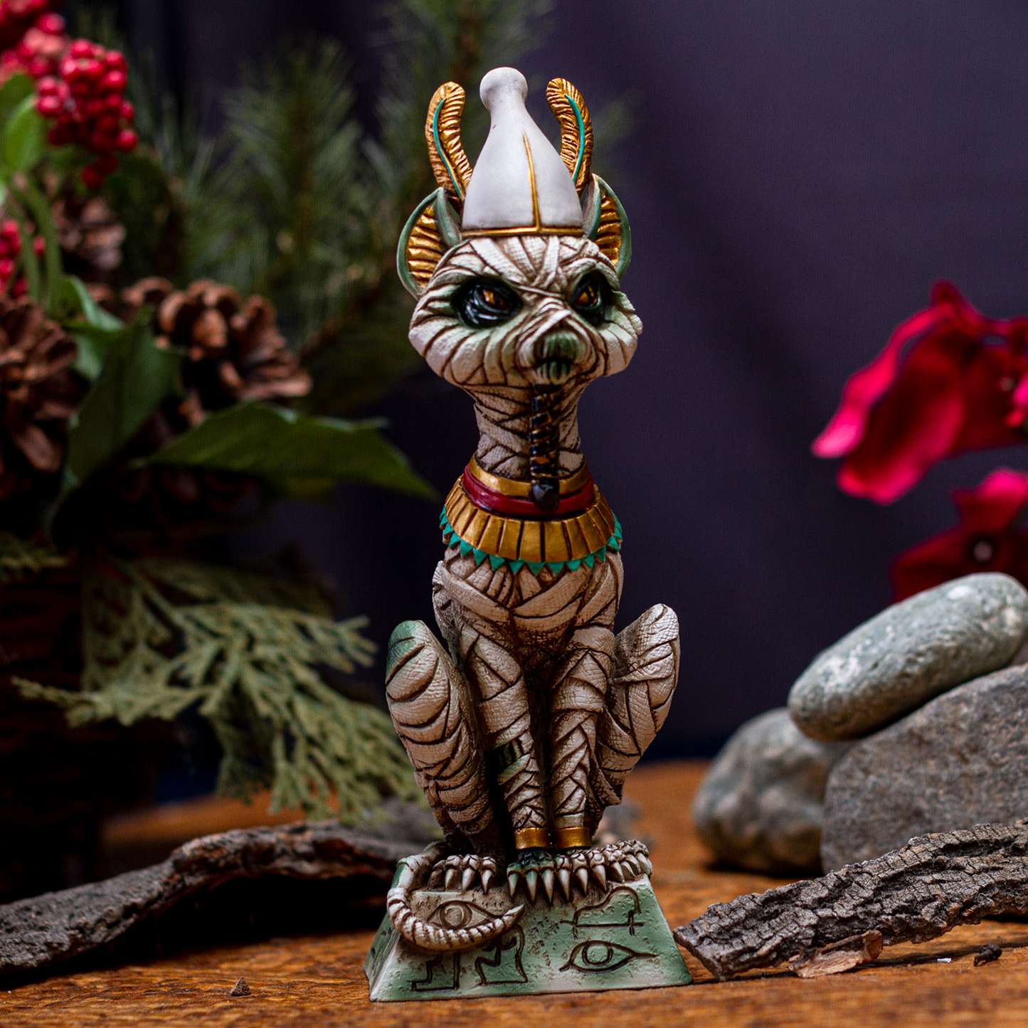 Pacific Giftware Ancient Egyptian Mummy God Osiris Sitting Pose Resin Figurine
