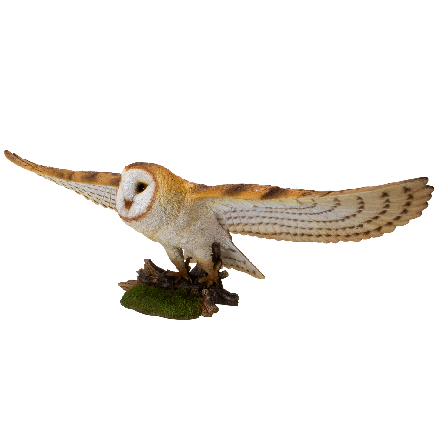 Animal World Flying Open Wing Barn Owl Figurine Statue