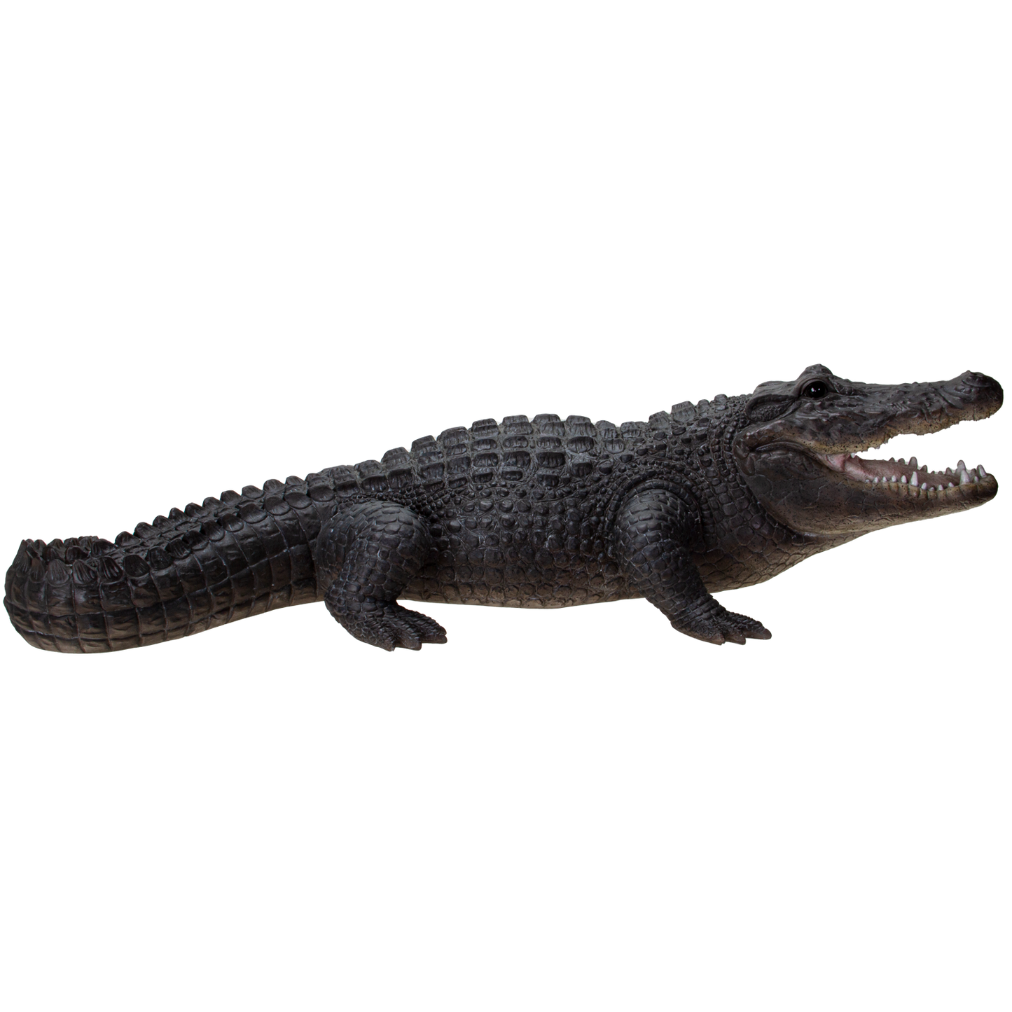 Realistic Animal American Alligator crocodilian Decorative Resin Figurine - 31.5 inches long