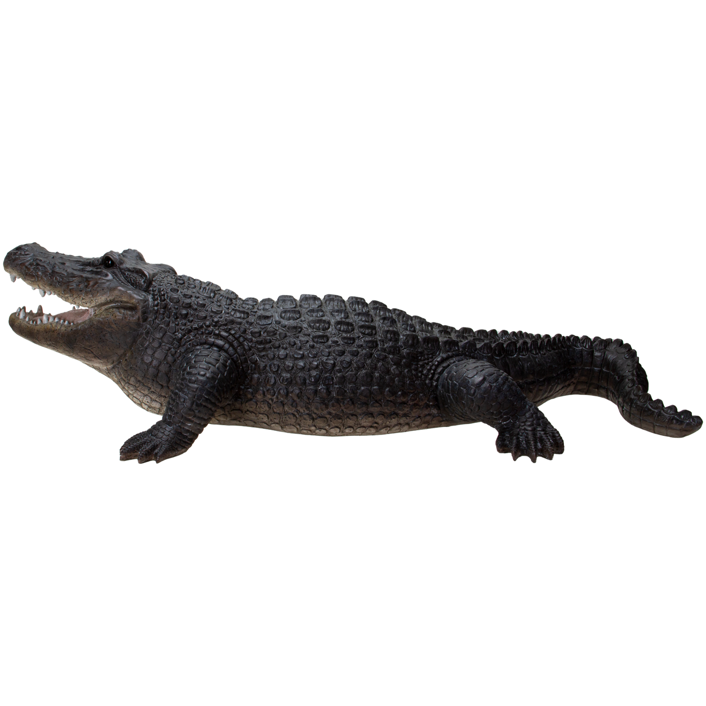 Realistic Animal American Alligator crocodilian Decorative Resin Figurine - 31.5 inches long