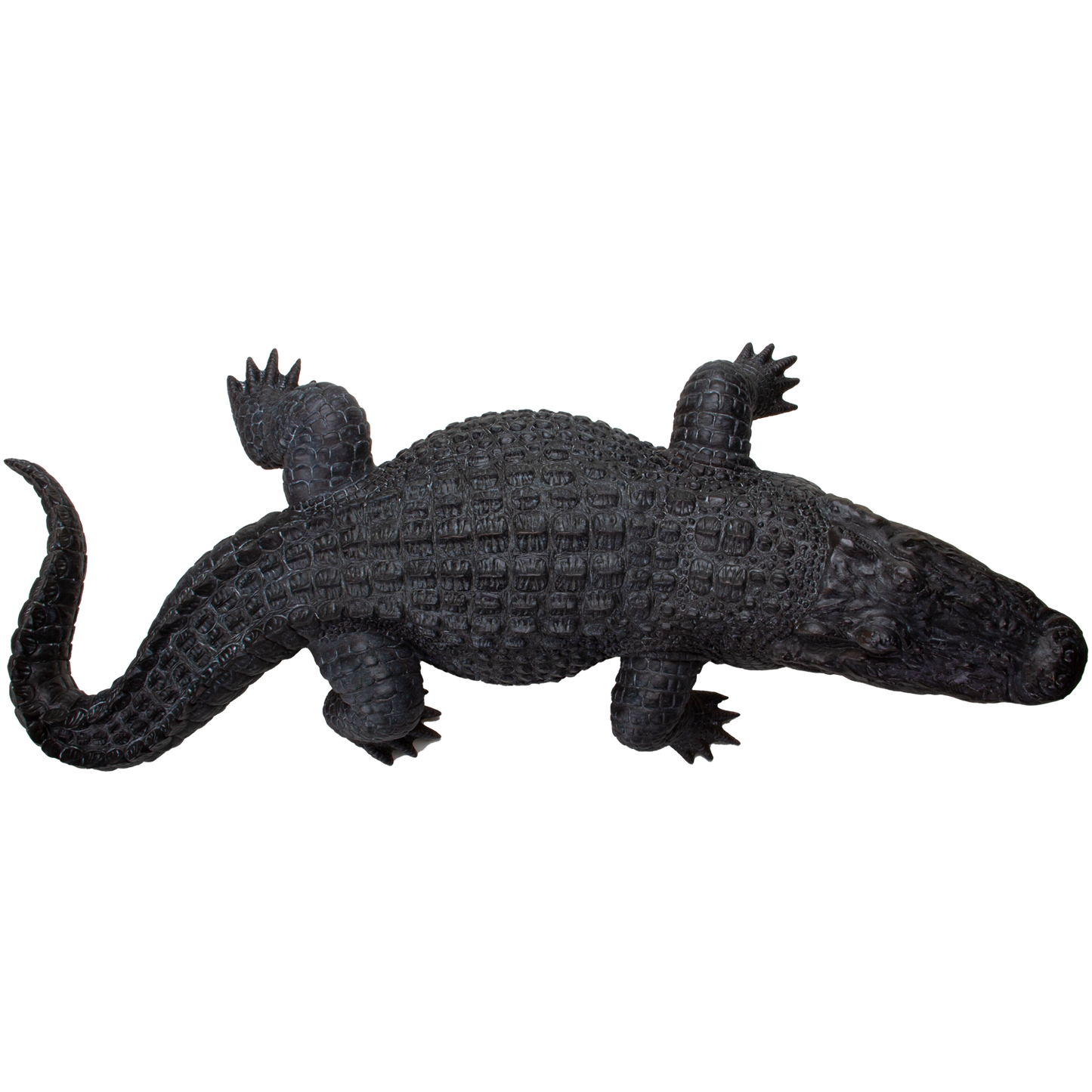 Realistic Animal American Alligator crocodilian Decorative Resin Figurine - 31.5 inches long