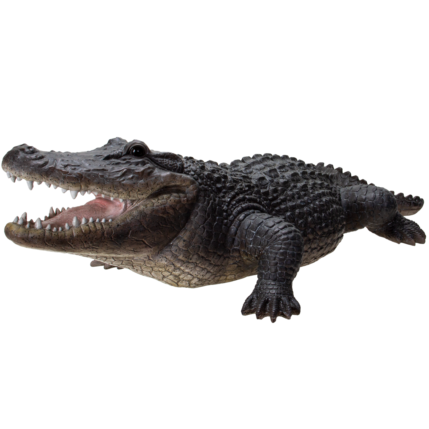 Realistic Animal American Alligator crocodilian Decorative Resin Figurine - 31.5 inches long