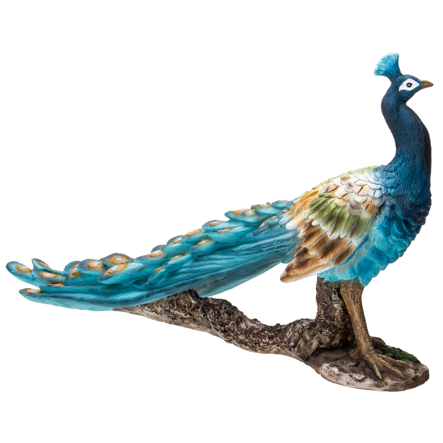 Realistic Animal Beautiful Peacock Home Decor Resin Figurine