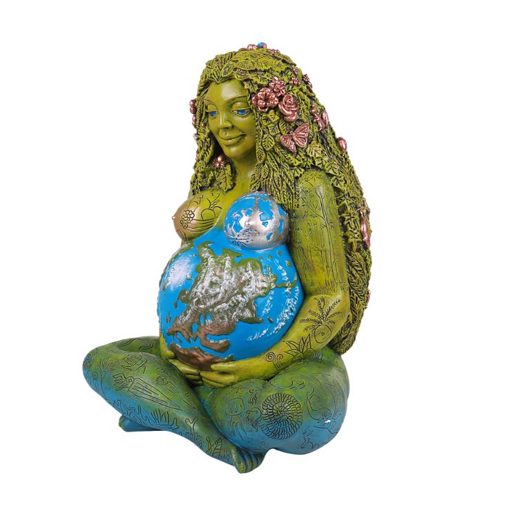 24 Inches Tall Millennial Gaia Mother Earth Goddess Statue by Oberon Zell