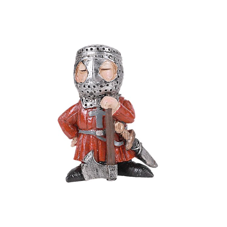 Medieval Knight Mini Resin Figurine Set of 4