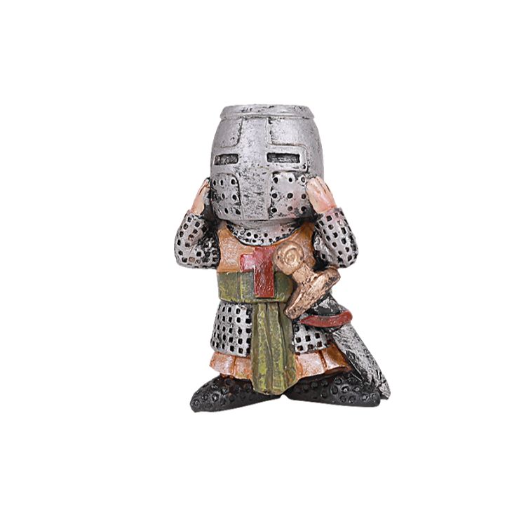 Medieval Knight Mini Resin Figurine Set of 4