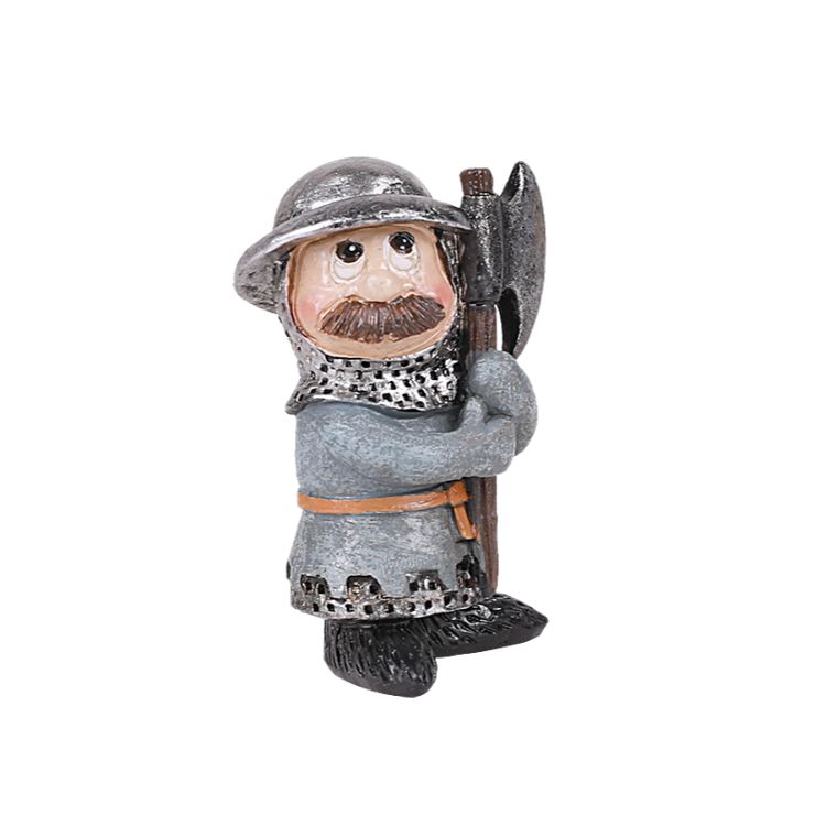 Medieval Knight Mini Resin Figurine Set of 4