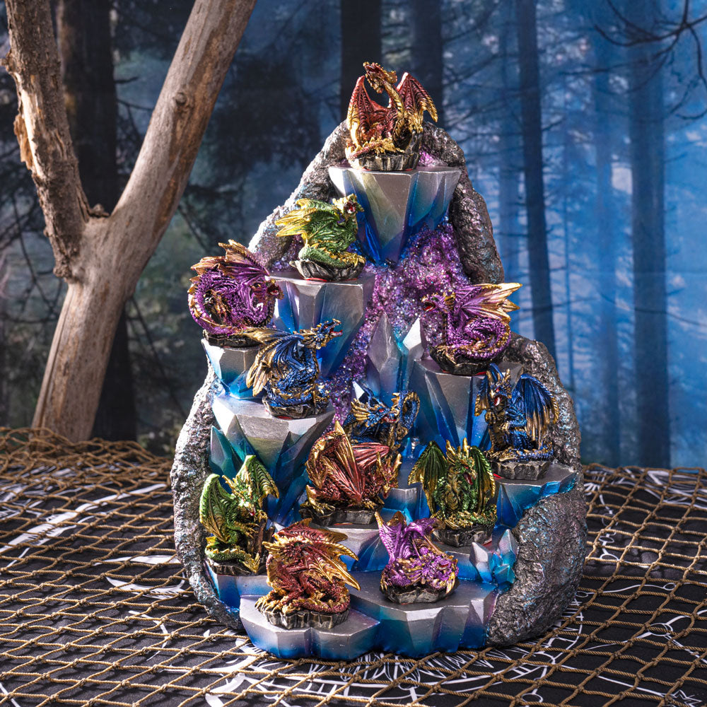 Ice Mountain Dragon Display with 12 Mini Dragons Set