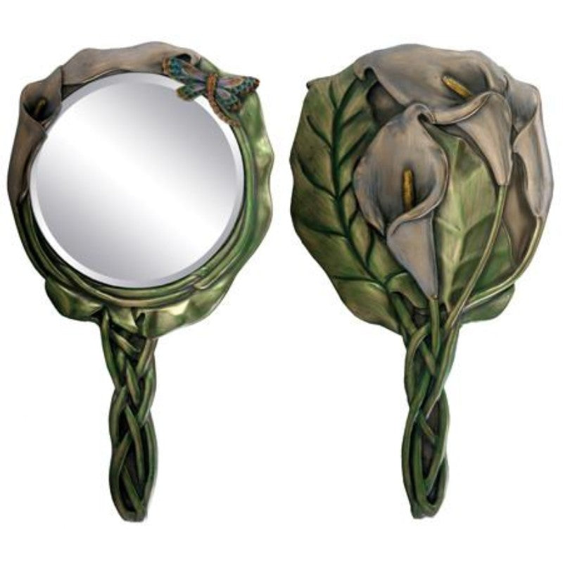 Dragonfly Beauty Accessory Calla Lily Hand Mirror