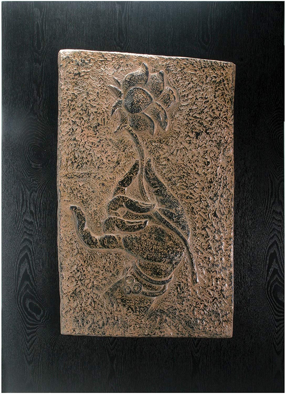 Lotus Flower In Hand Wall Plaque Display