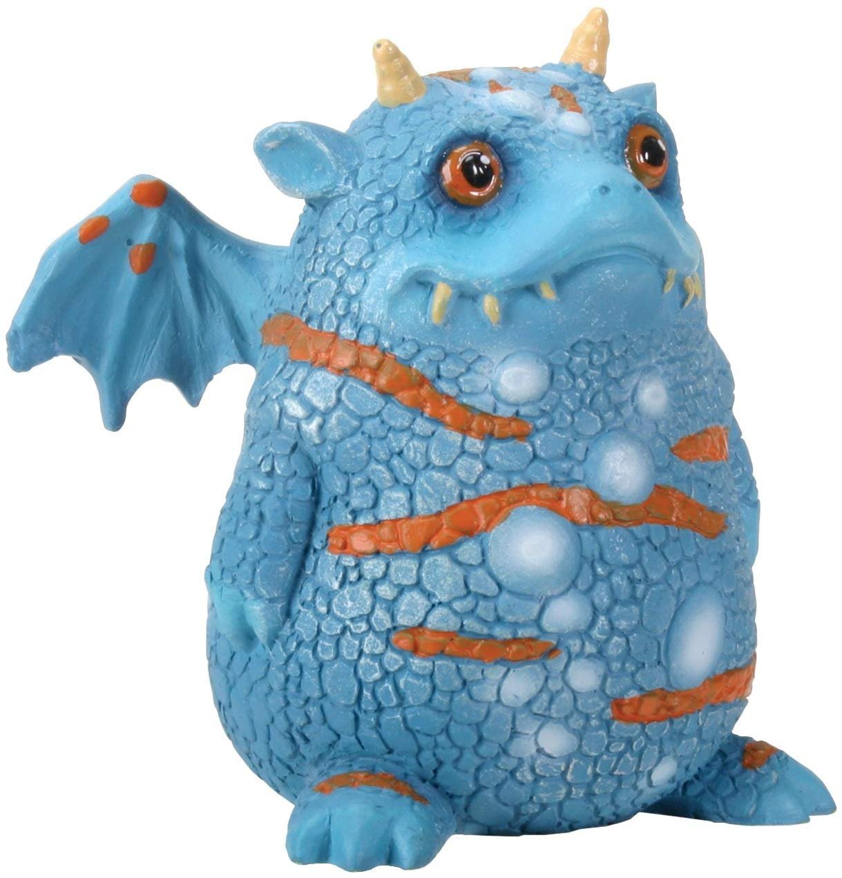 YTC 2.75" Blue and Orange Proggle The Fat Little Clueless Dragon Figurine