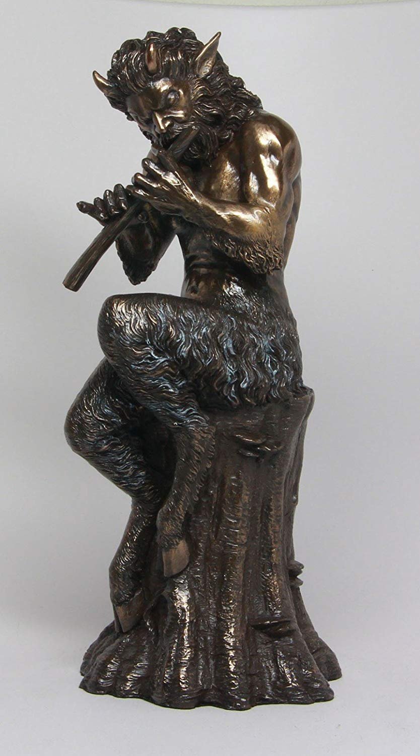 PTC 9.75 Inch Satyr Creature Mythological Being Resin Statue Figurine