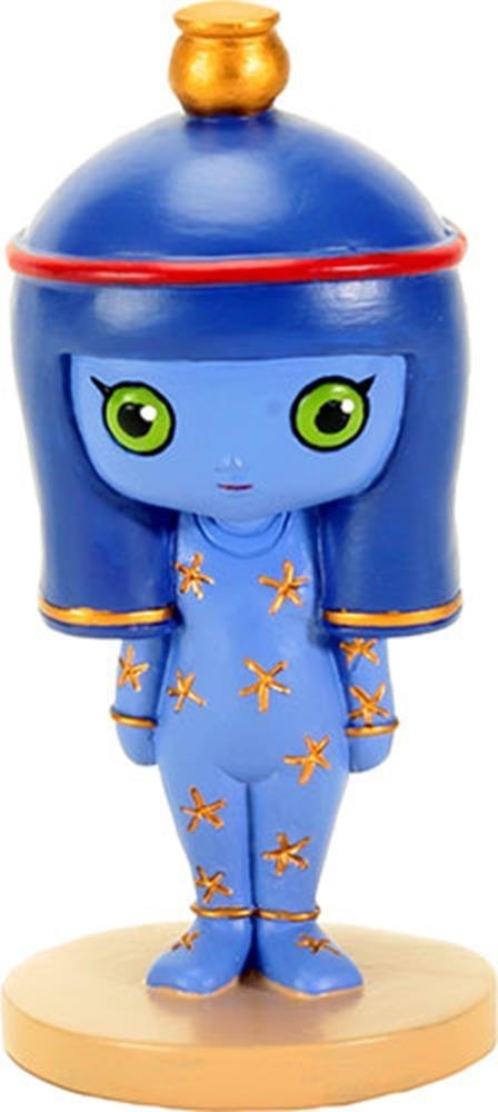 YTC 4 Inch Green Eyed Blue Weegyptians - Nut with Copper Colored Stars