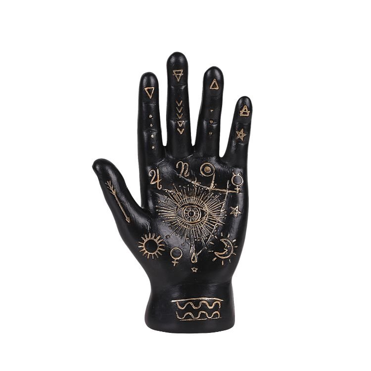 Palmistry Hand Fortune Teller Resin Figurine Statue
