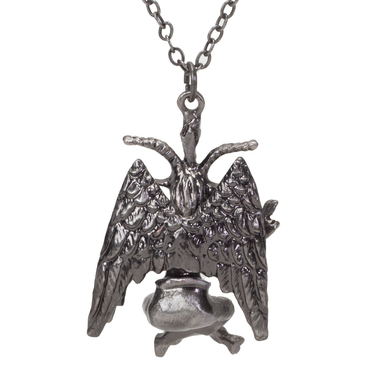 BOTEGA EXCLUSIVE Baphomet Figurine Satanic Pagan Demon Occult Goat of Mendes Statue Necklace