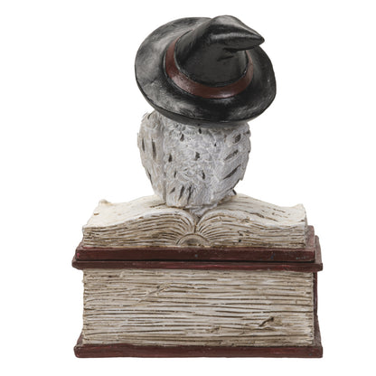 Wizard Owl on Spell book Figurine