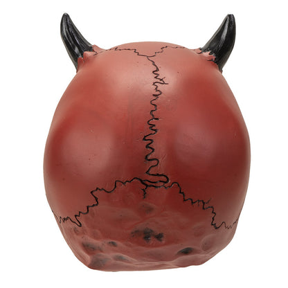 Crimson Demon Skull - Red Devil Horned
