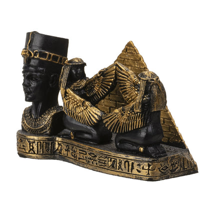 Nefertiti & Sacred Pyramids Egyptian-Themed Card Holder