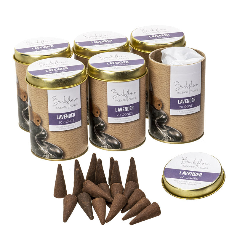 Lavender Jumbo Backflow Incense Cones by Something Different UK