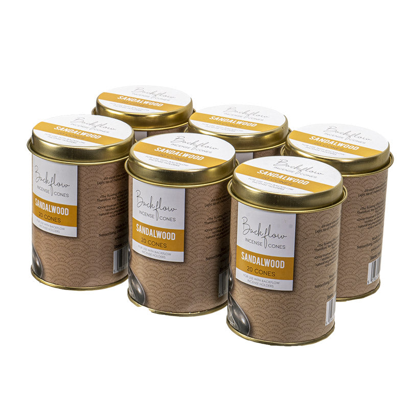 Sandalwood Jumbo Backflow Incense Cones by Something Different UK