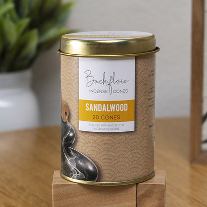 Sandalwood Jumbo Backflow Incense Cones by Something Different UK