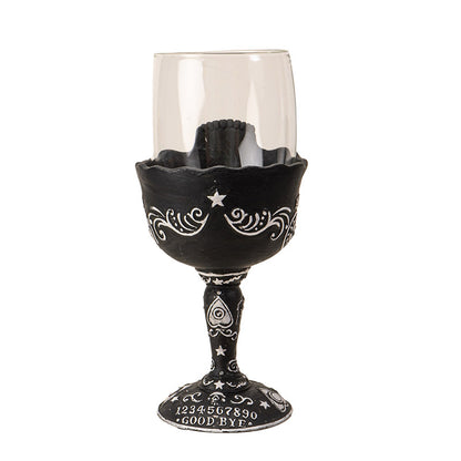 Spirit Board Glass with Skull Ouija Goblet