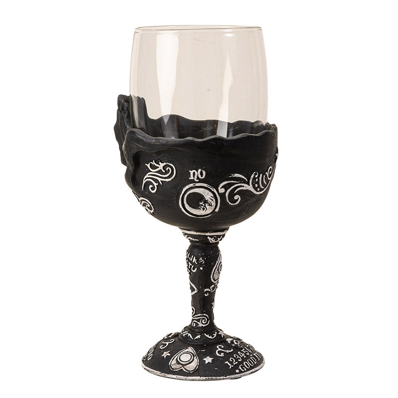 Spirit Board Glass with Skull Ouija Goblet