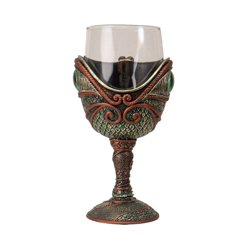 The Reptilian Eye Dragon Wine Glass Goblet