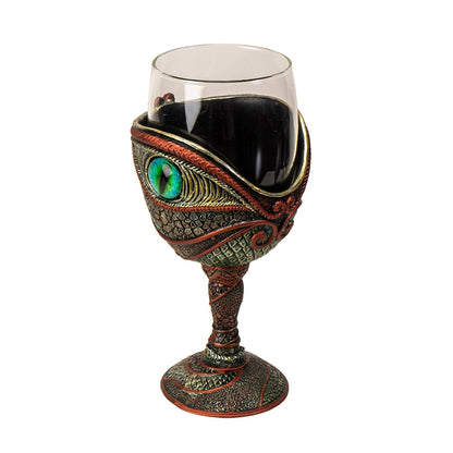 The Reptilian Eye Dragon Wine Glass Goblet